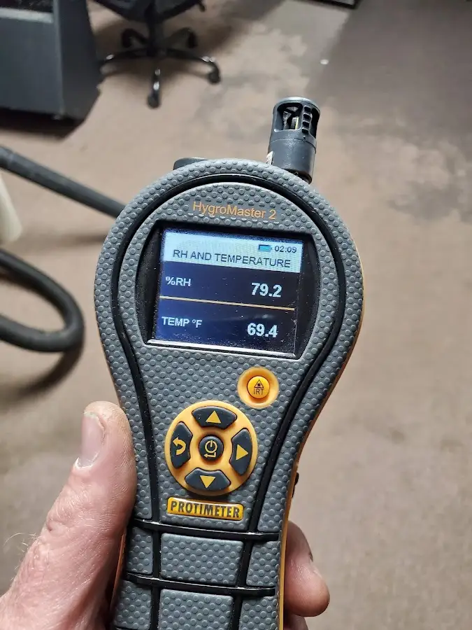 Moisture meter humidity assessment for Fire & Smoke Damage Restoration in Holladay