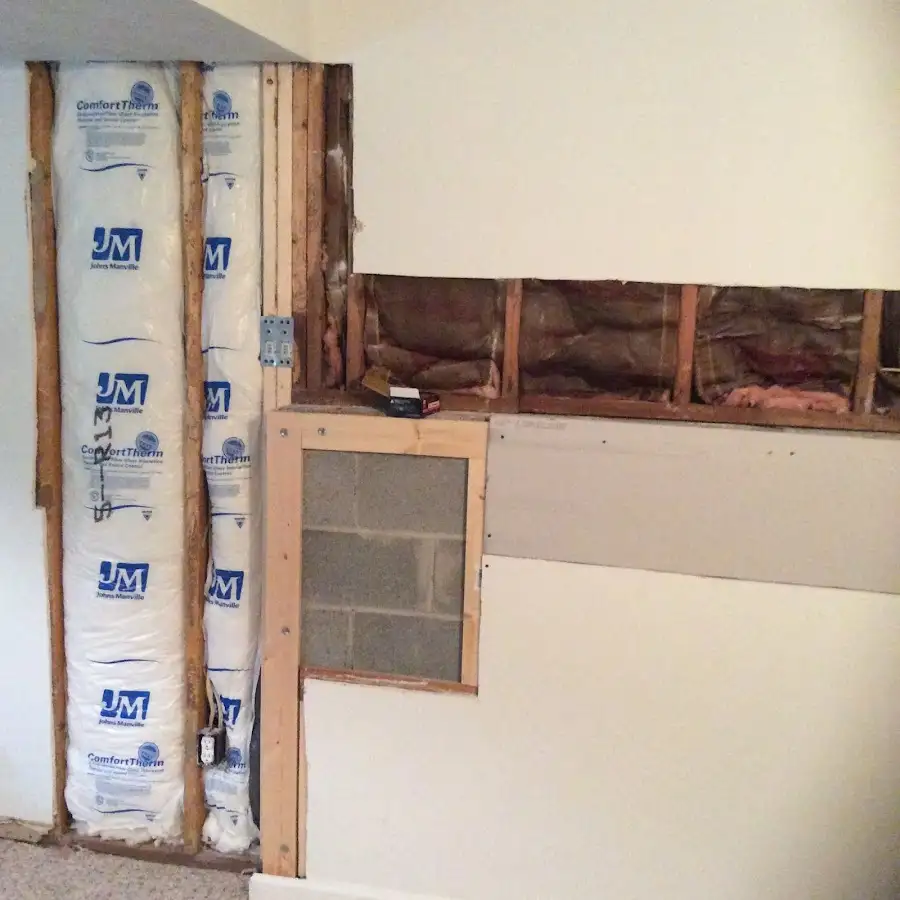 Wall insulation replacement during Structural Drying in Holladay